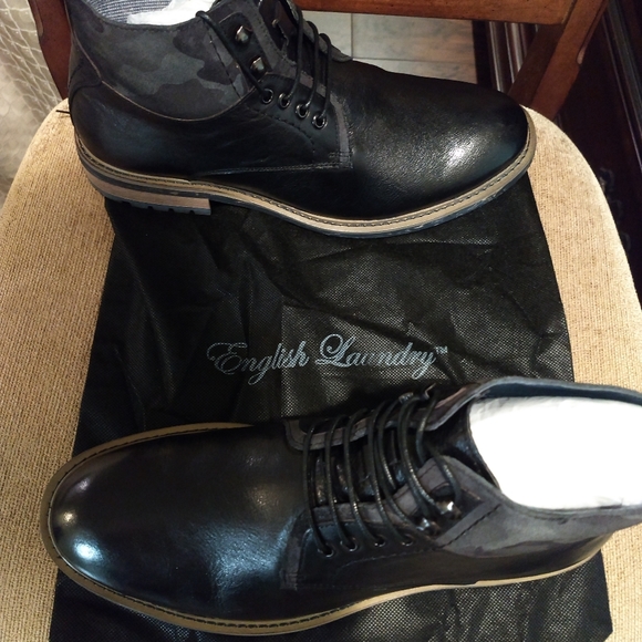 english laundry blackpool leather boot